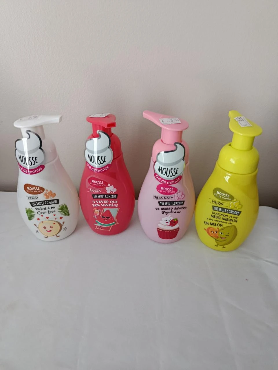 4 savon mousse the fruit compagny